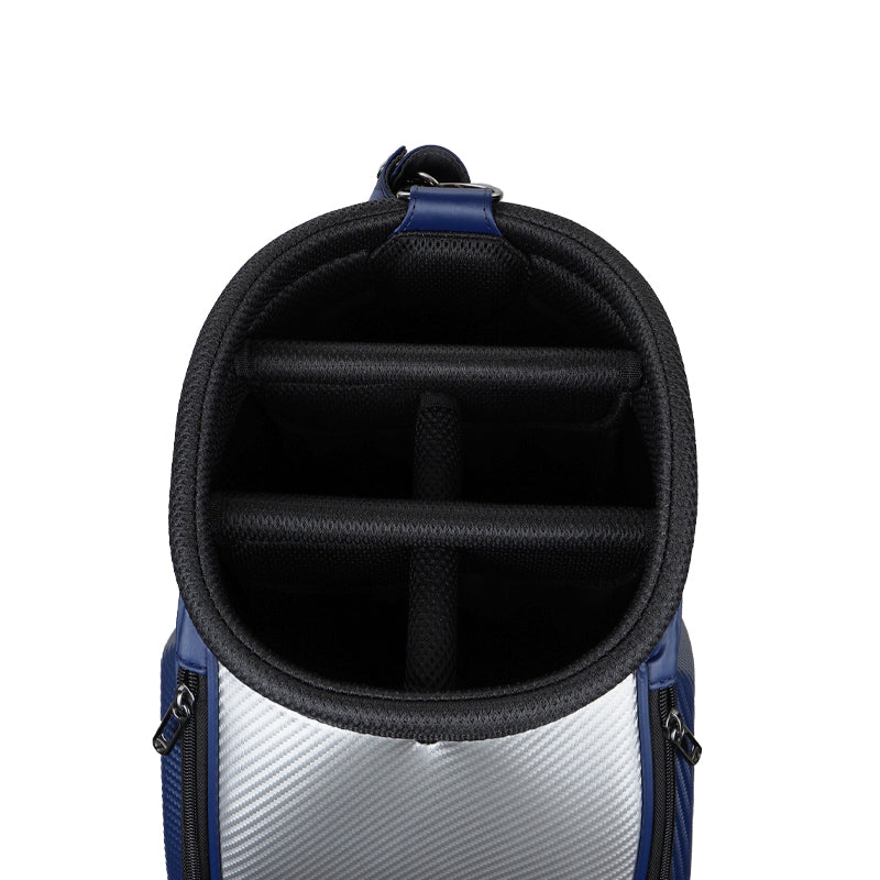 TAYLORMADE 9.5" Auth-Tech Cart Bag (Silver/Navy)