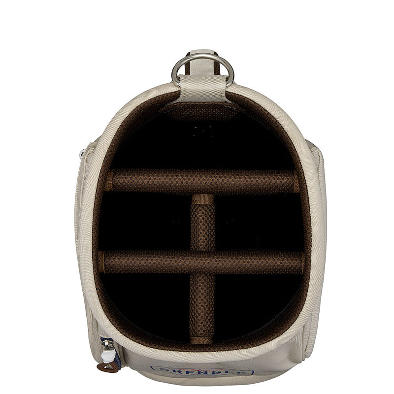 TAYLORMADE 9" Golden-State Cart Bag (Beige/Navy)