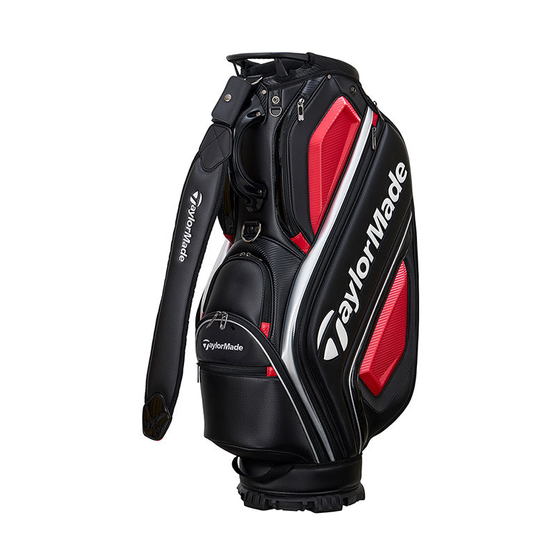 TAYLORMADE 9.5" Auth-Tech Cart Bag (Black/Red)