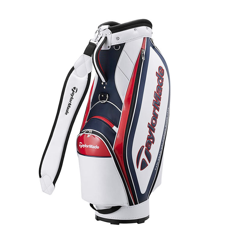 TAYLORMADE TM24 9" True-Lite Cart Bag (White/Navy/Red)