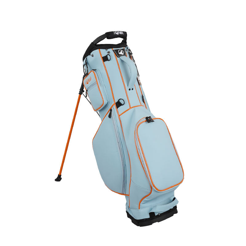 HONMA CB12506 8.5" Stand Bag (Light Blue/Orange)