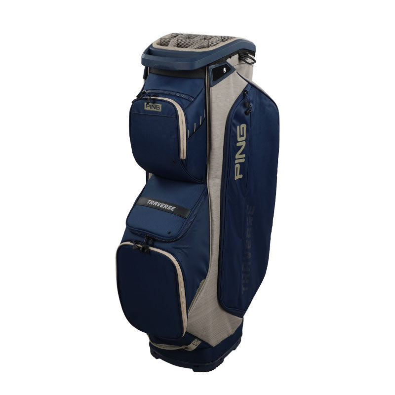 PING Traverse 244 Cart Bag (Navy/Sand/White)