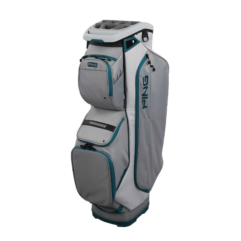 PING Traverse 244 Cart Bag (Grey/Platinum/White)