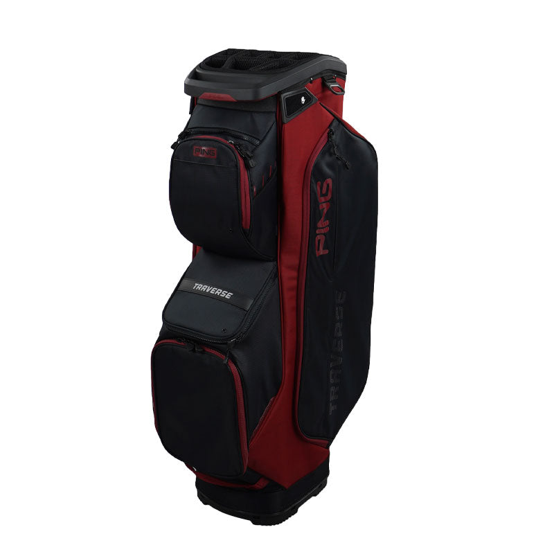 PING Traverse 244 Cart Bag (Black/Red)