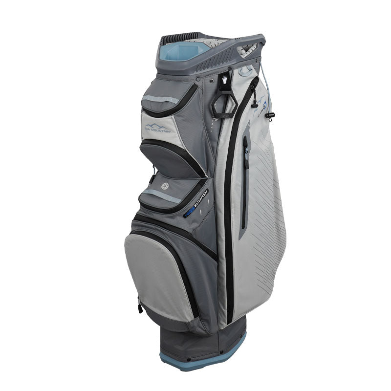 SUN MOUNTAIN 9" C130 H2NO 14-Way Cart Bag (Blue/White/Grey)
