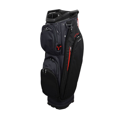 SUN MOUNTAIN 9" C100 14-Way Cart Bag (Grey/Black/Red)