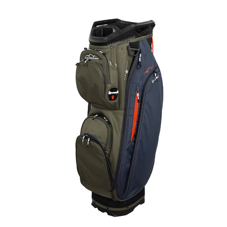 SUN MOUNTAIN 9" C100 14-Way Cart Bag (Black/Green/Red)