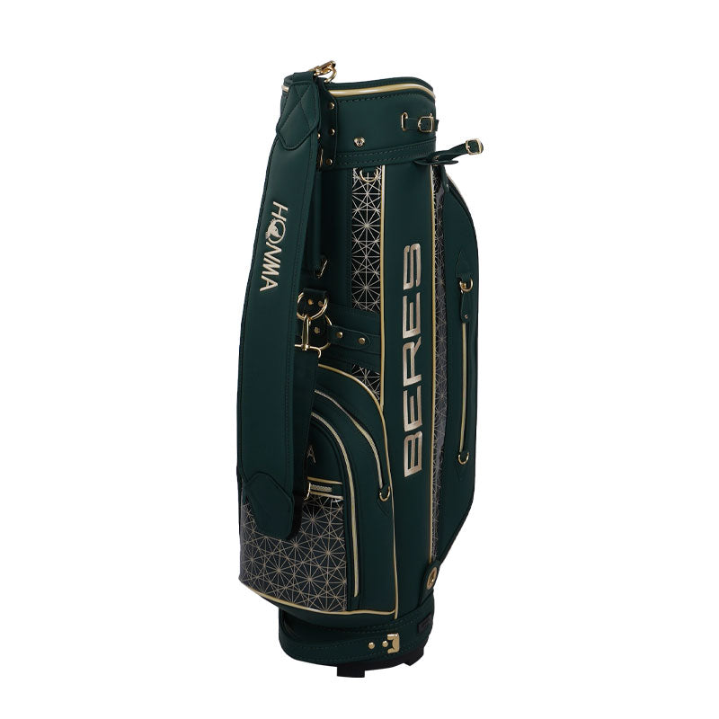 HONMA 9" BERES 10 2 & 3-Star Cart Bag (Gold/Green/Green)