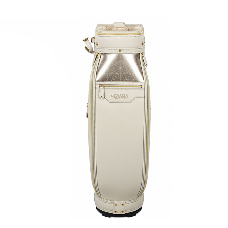 HONMA 	 9" BERES 10 2 & 3-Star Cart Bag (Gold/Beige/Beige)