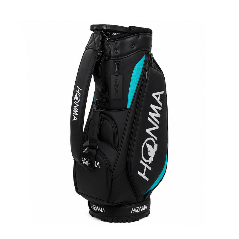 HONMA 9" Big Logo Cart Bag (Black/White/Green)