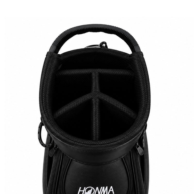 HONMA 9" Big Logo Cart Bag (Black/White/Green)