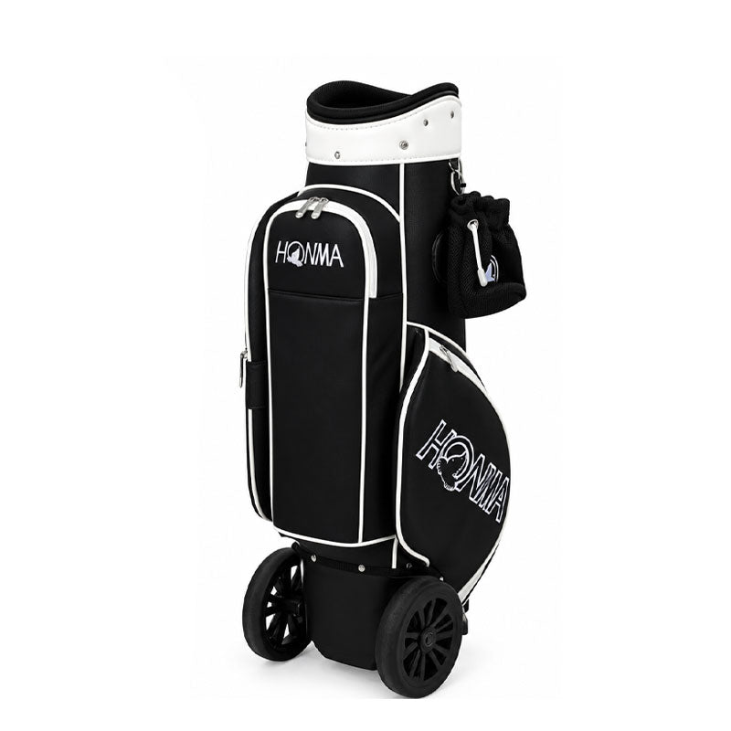 HONMA 8.5" Women's Wheeled Cart Bag (Black/White)
