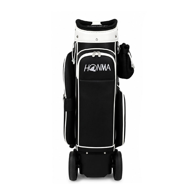 HONMA 8.5" Women's Wheeled Cart Bag (Black/White)