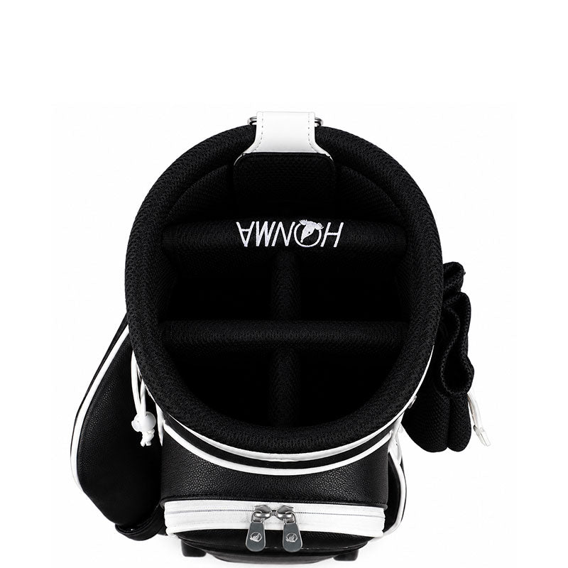 HONMA 8.5" Women's Wheeled Cart Bag (Black/White)