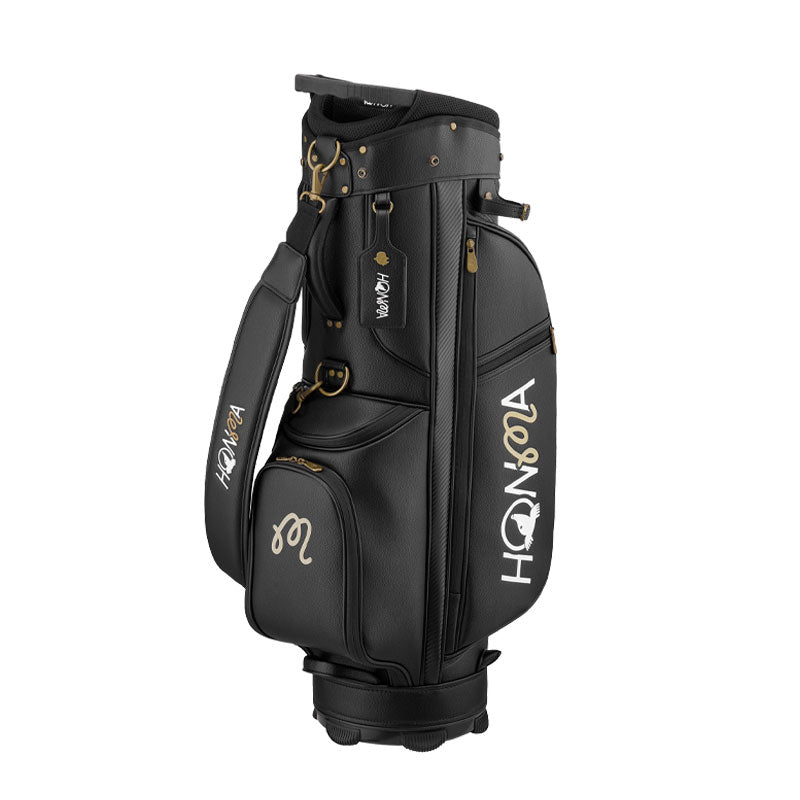 HONMA x Malbon Golf Premium 9" Cart Bag (Black)