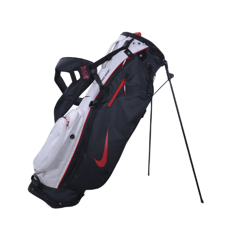NIKE Sport Lite Stand Bag (Grey/Black/Red)
