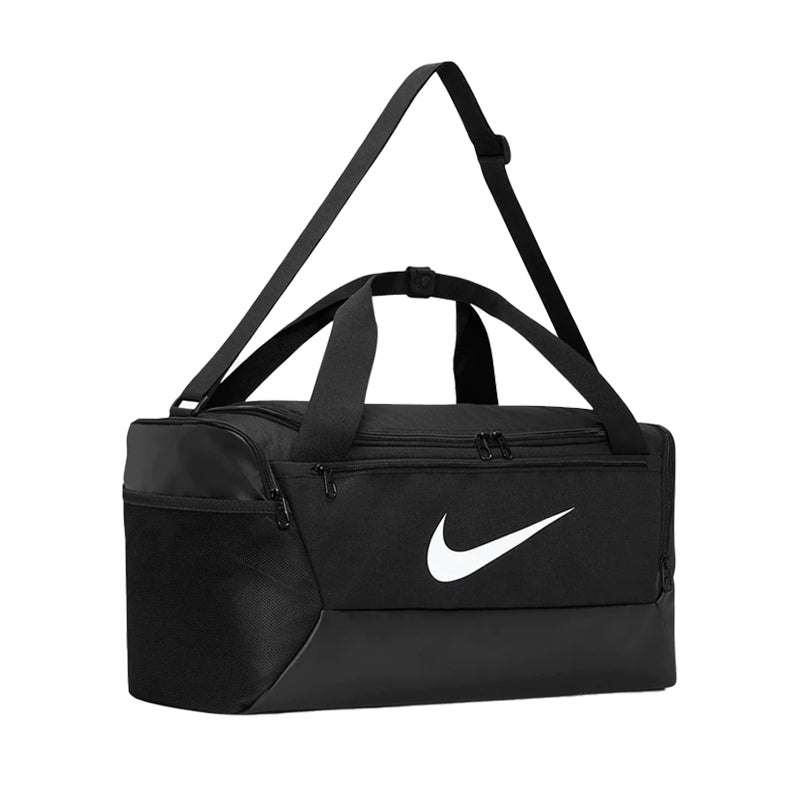NIKE Brasilia Duffle Bag (Black/Black/White)