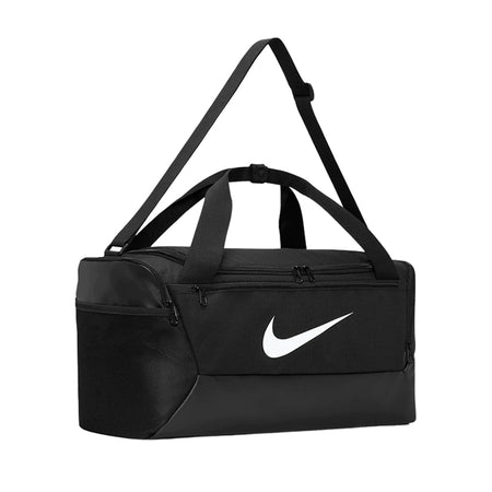 NIKE Brasilia Duffle Bag (Black/Black/White)
