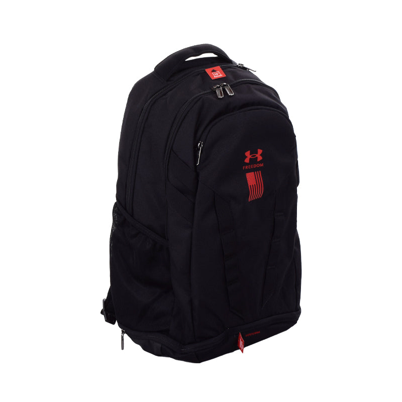 UNDER ARMOUR Hustle 5.0 Backpack (Black/Black/Red)