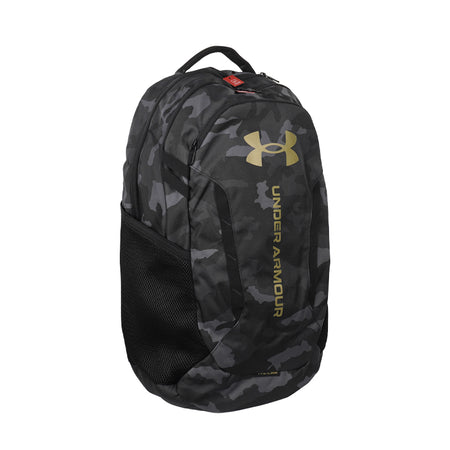 UNDER ARMOUR Hustle 6.0 Backpack (Black/Black/Gold)