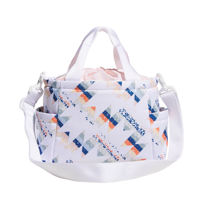 ADIDAS Graphic Round Bag (White/Multi)