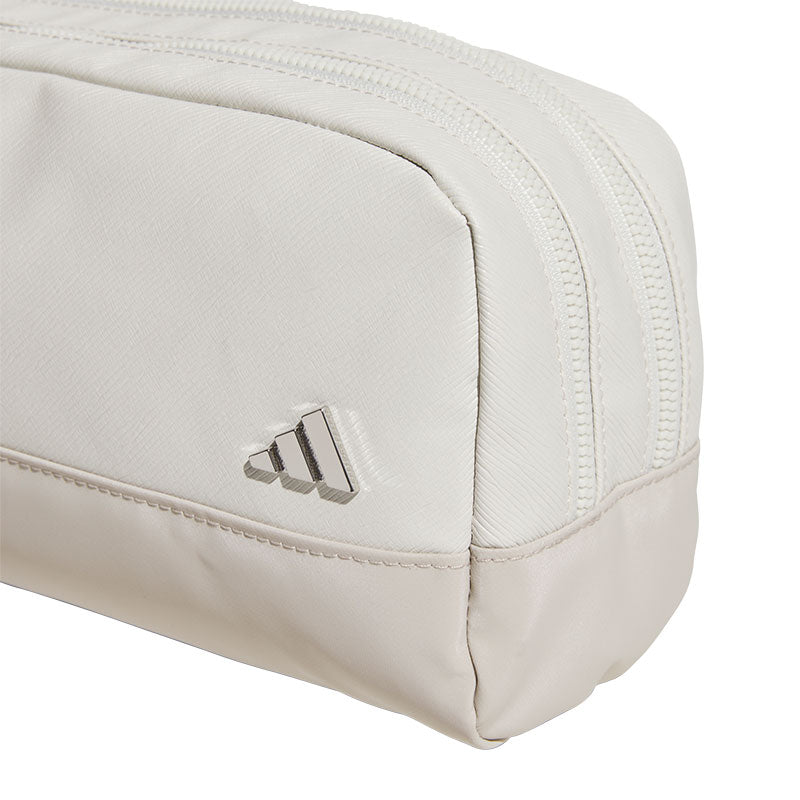 ADIDAS PU Leather 2-Zip Pouch (Grey)