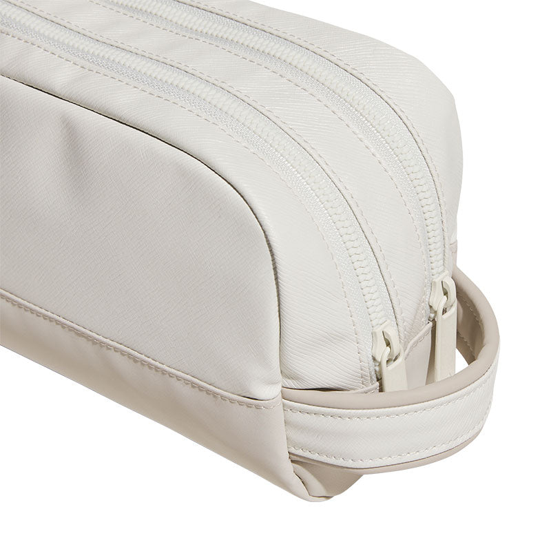 ADIDAS PU Leather 2-Zip Pouch (Grey)