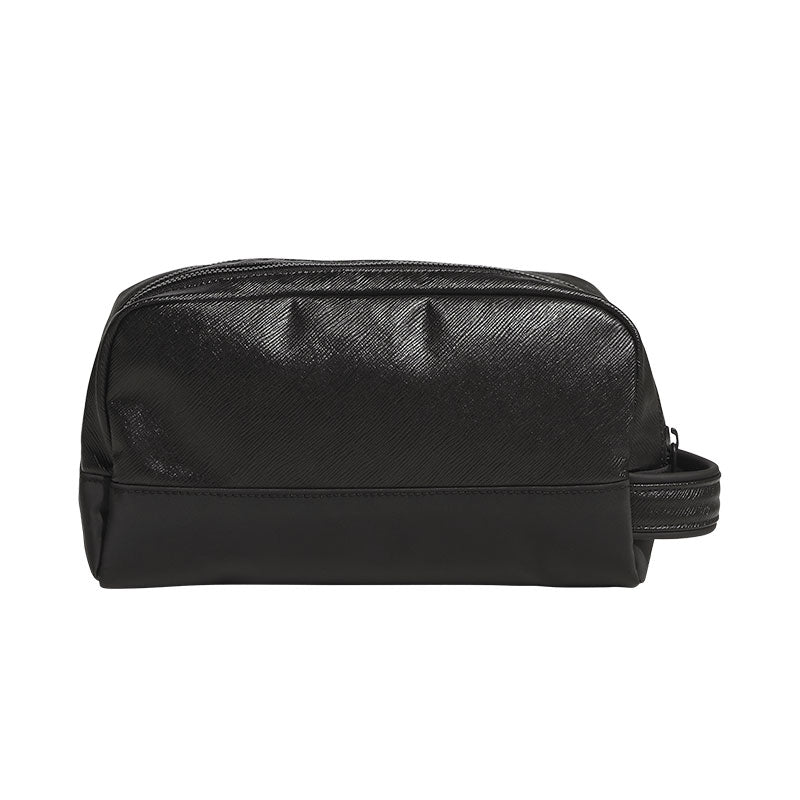 ADIDAS PU Leather 2-Zip Pouch (Black)