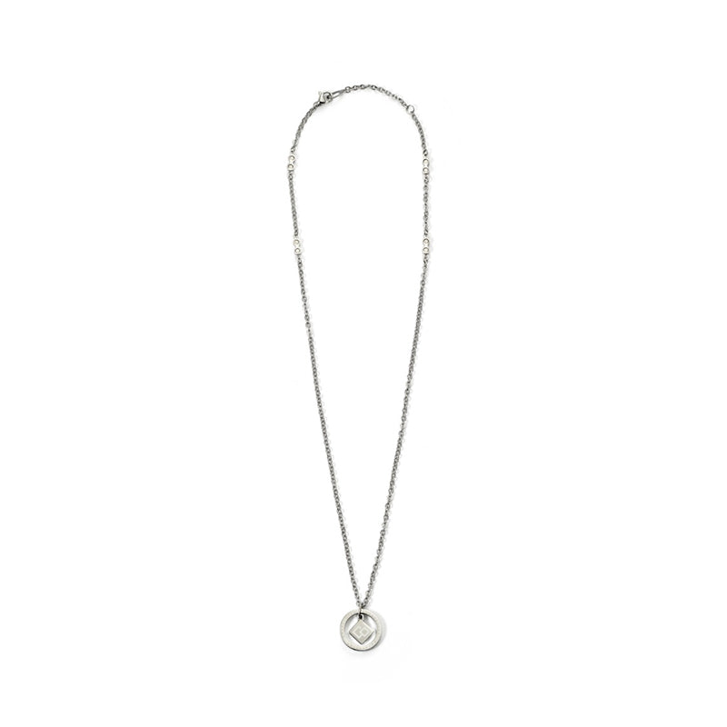 COLANTOTTE COA Zest Round Necklace (Silver)