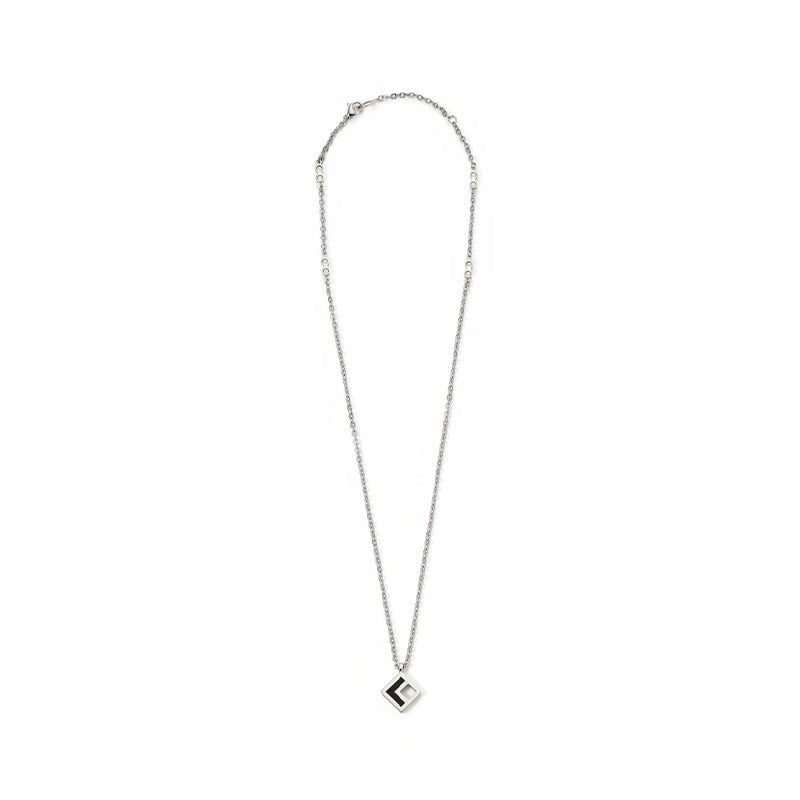 COLANTOTTE COA Zest Square Necklace (Silver)
