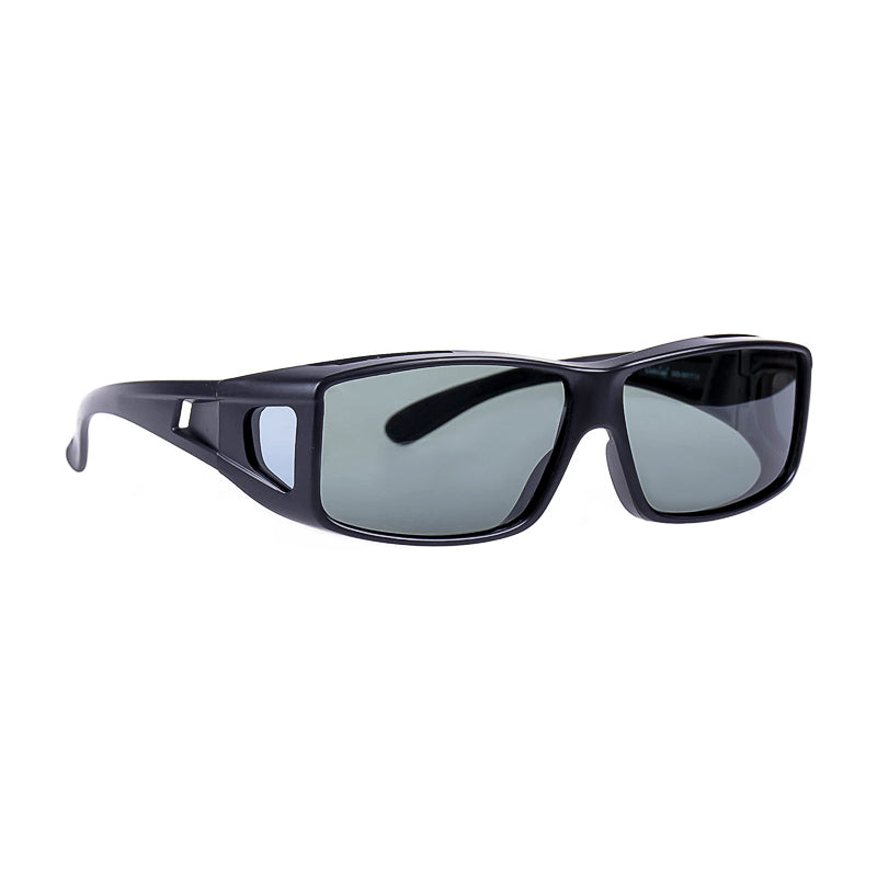 NICKENT 8917 Fit On Matte Black Polarized Sunglasses
