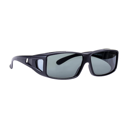 NICKENT 8917 Fit On Matte Black Polarized Sunglasses
