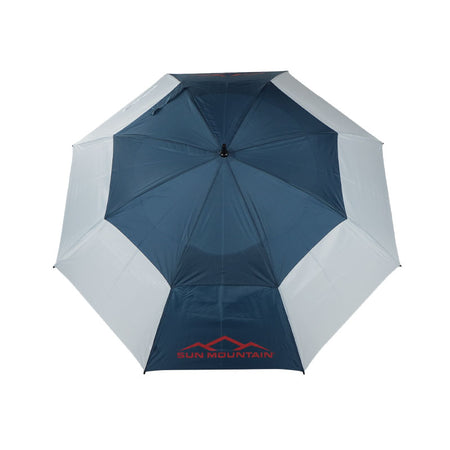 SUN MOUNTAIN 68" Double Canopy Umbrella (Navy/White/Red)