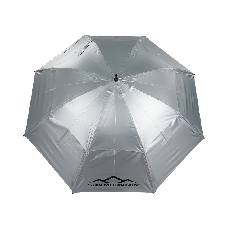 SUN MOUNTAIN 68" Double Canopy Manual Umbrella (Silver/Cavalry)