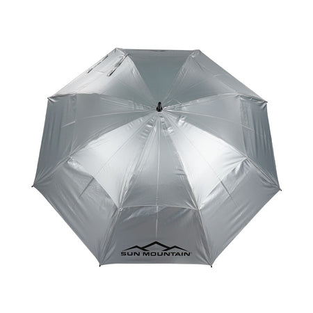 SUN MOUNTAIN 68" Double Canopy Manual Umbrella (Silver/Cavalry)