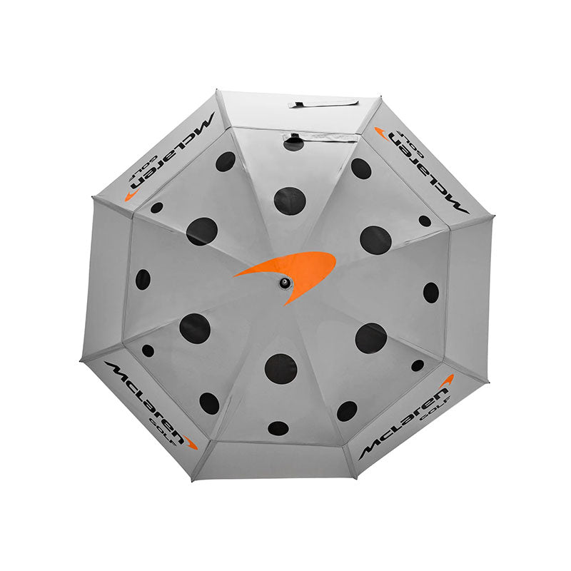 MCLAREN GOLF McLaren 62" Icon Logo Umbrella (Grey/Black)