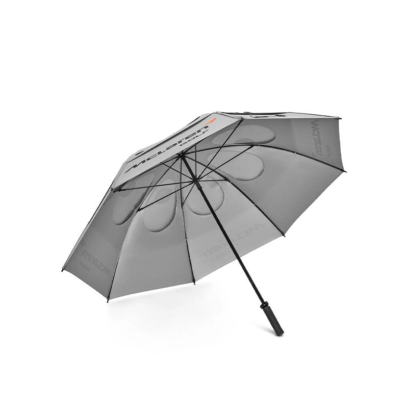MCLAREN GOLF McLaren 62" Icon Logo Umbrella (Grey/Black)