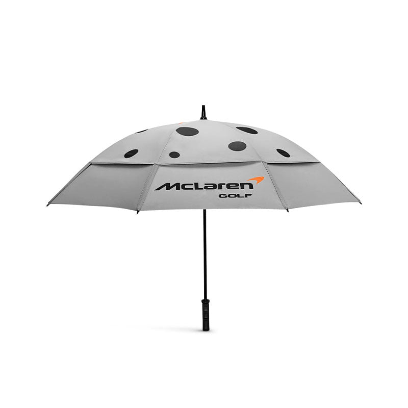 MCLAREN GOLF McLaren 62" Icon Logo Umbrella (Grey/Black)