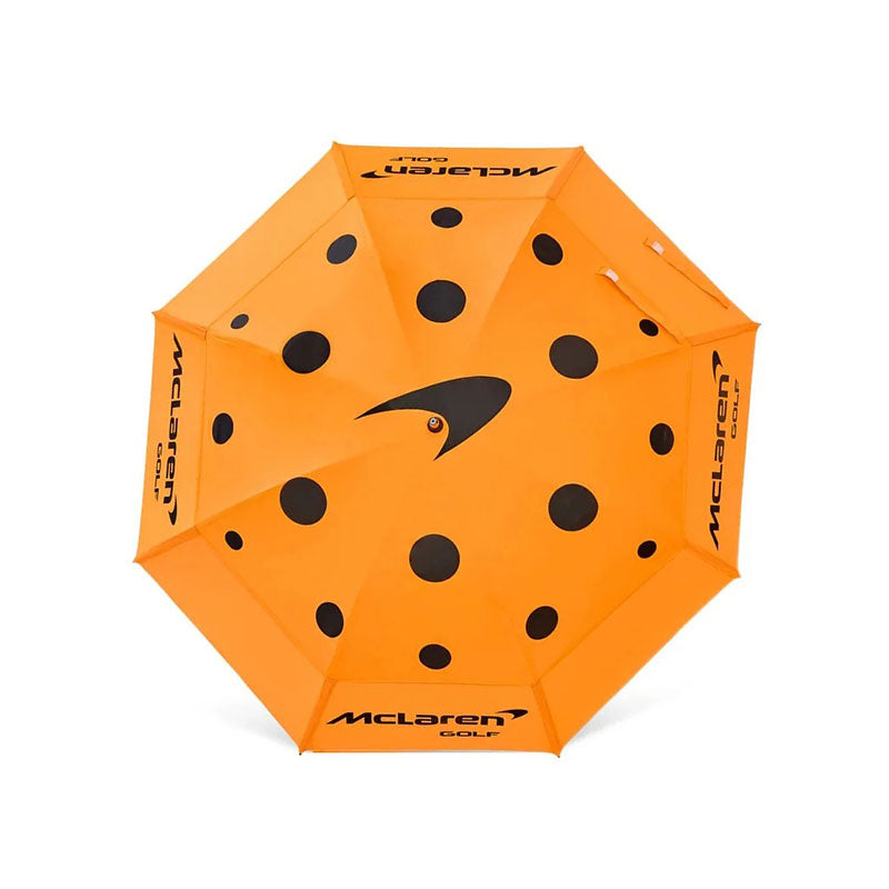 MCLAREN GOLF McLaren 62" Icon Logo Umbrella (Orange/Black)