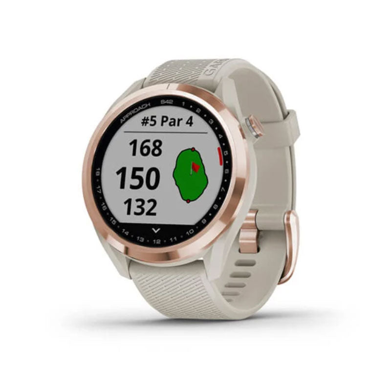 GARMIN Approach S42 Golf Watch (Rose Gold/Light Sand)
