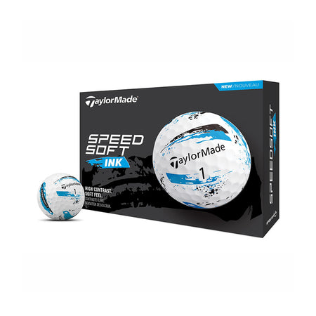 TAYLORMADE SpeedSoft Ink (2024) (Blue) Golf Ball