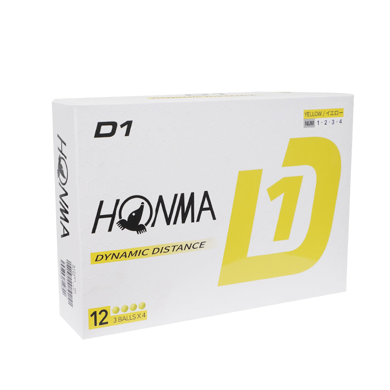 HONMA D1 (2024) (Yellow) Golf Ball