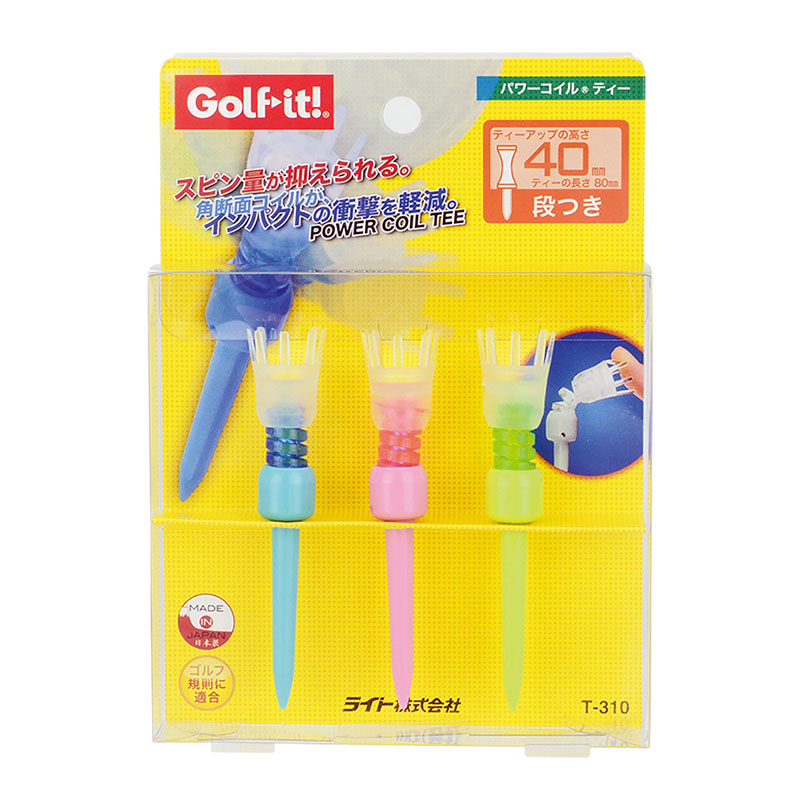 GOLF LITE T-310 Power Coil Tee 80mm