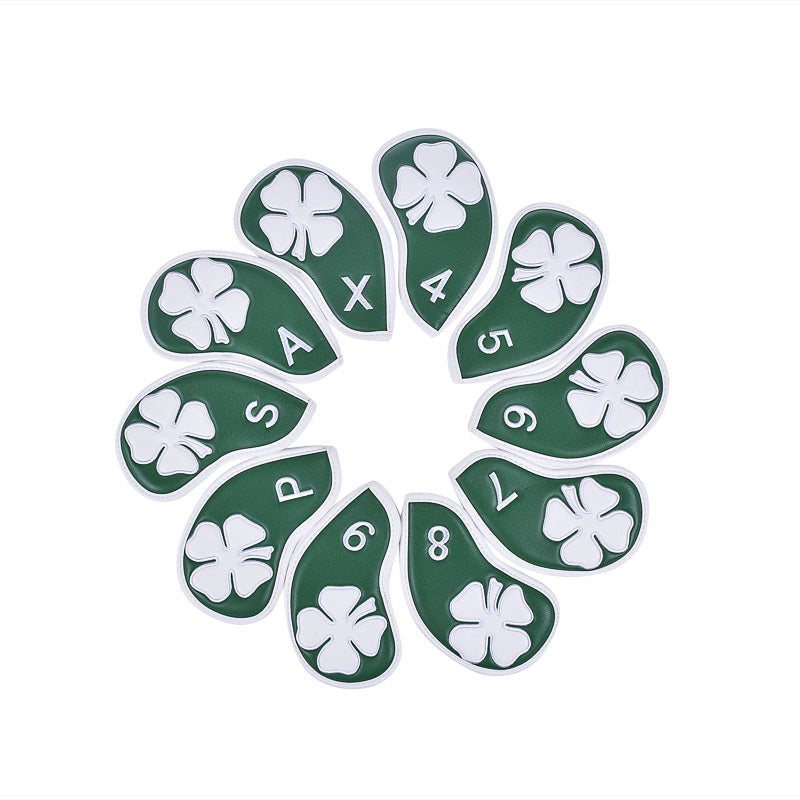 GENERAL ITEM Barudan Clover Iron Headcover 10pcs (Green)