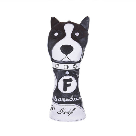 GENERAL ITEM Barudan Cute Dog Fairway Headcover (Black)