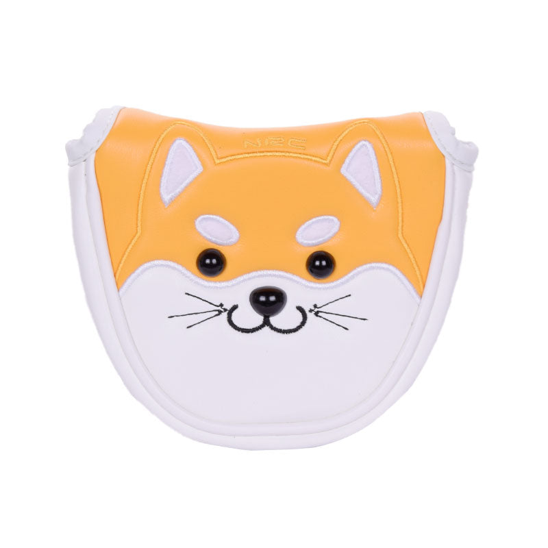 GENERAL ITEM Barudan Puppy Mallet Headcover (White/Yellow)