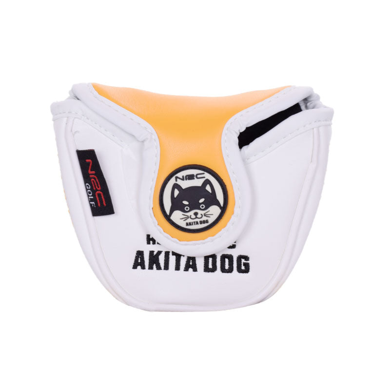 GENERAL ITEM Barudan Puppy Mallet Headcover (White/Yellow)