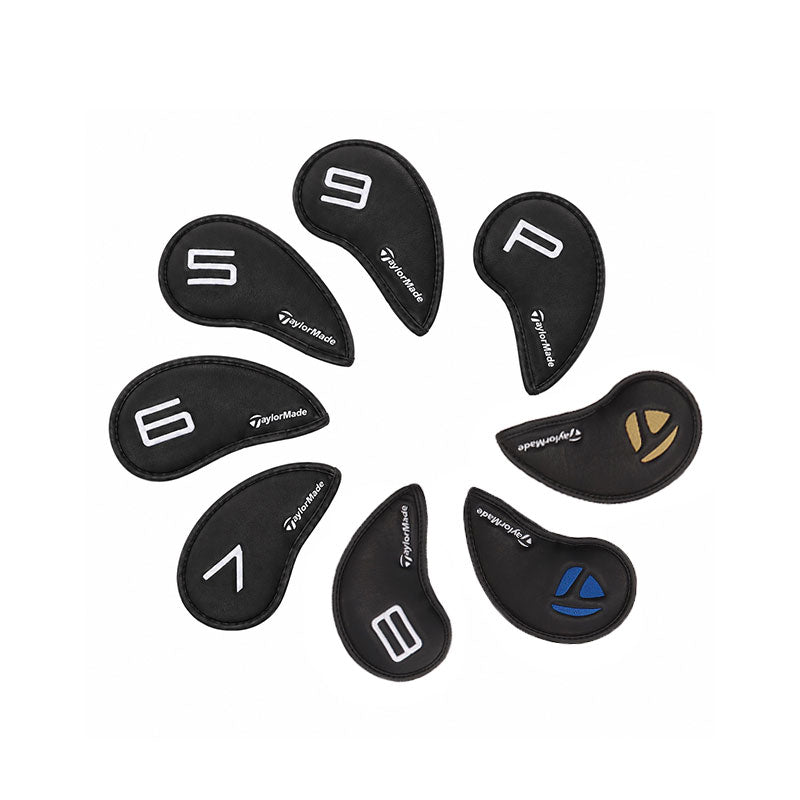 TAYLORMADE Iron Headcover (Black) - 8 Pcs