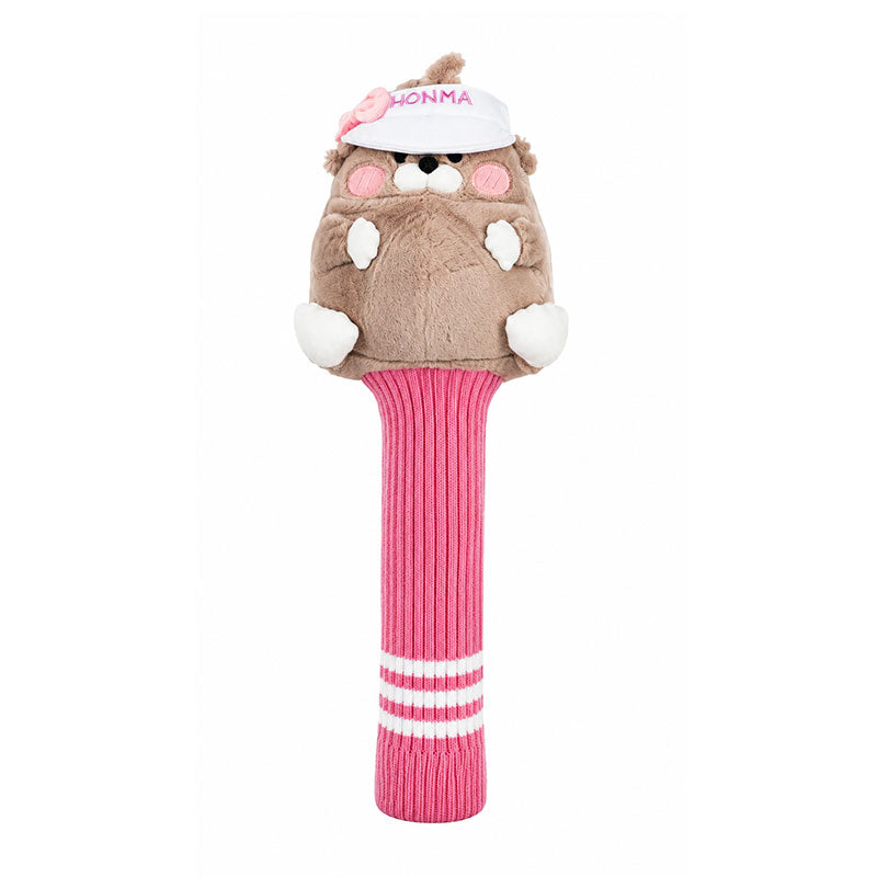 HONMA Mole Driver Headcover (Pink/Grey/White)