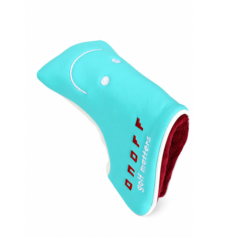 ONOFF Smile Blade Putter Headcover (Turquoise)